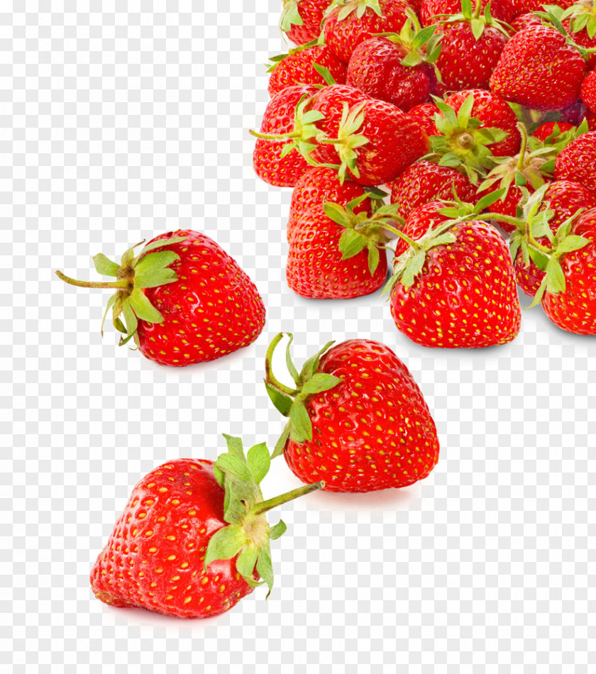 Bright Red Strawberry Fruit Aedmaasikas Food PNG