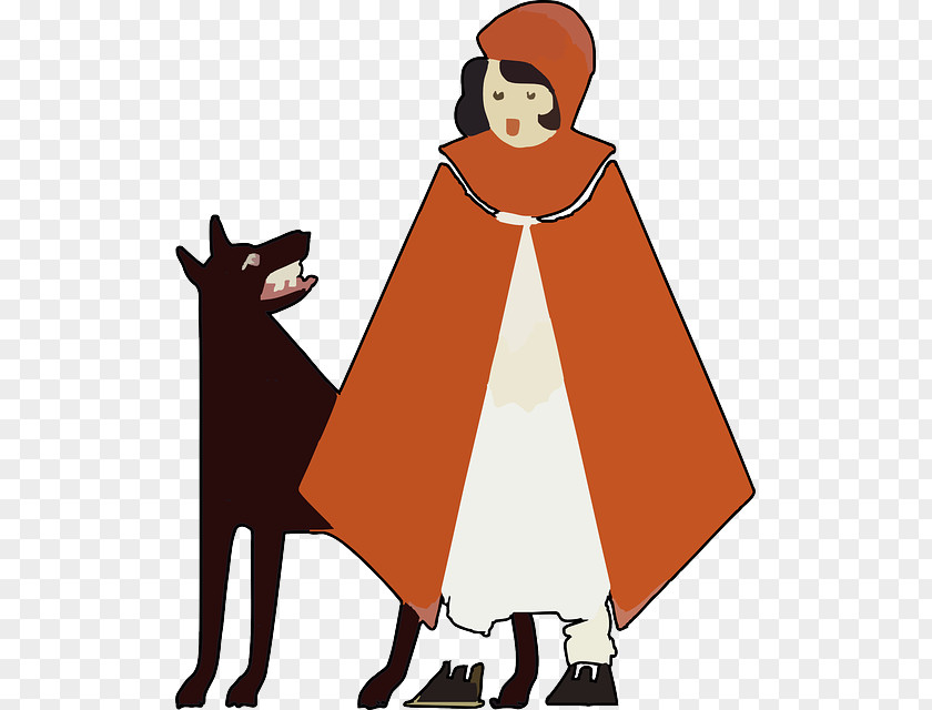 Child Little Red Riding Hood Big Bad Wolf Gray The And Seven Young Goats PNG