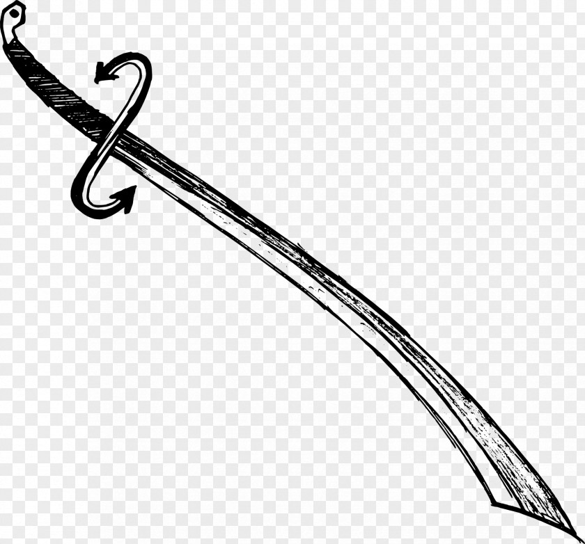 Doodle Sword Weapon Sabre Drawing PNG