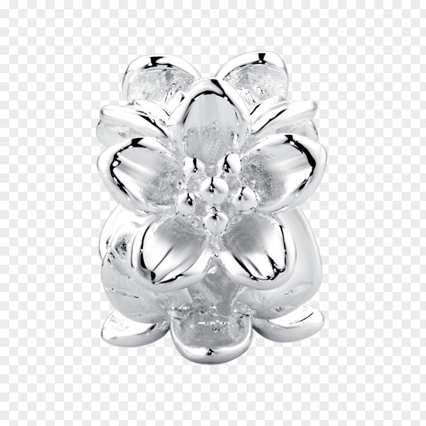 Silver Flower Ring Stone Charm Bracelet Earring Sterling Jewellery PNG