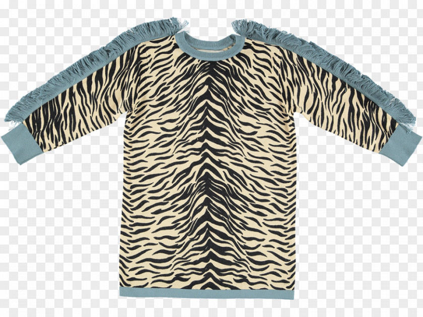 Tiger Sleeve Wool Cotton Sweater PNG