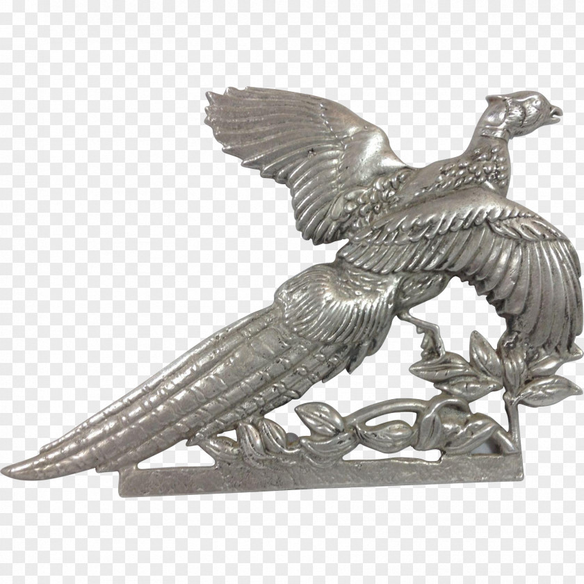 Bird Of Prey Bronze Sculpture Figurine PNG