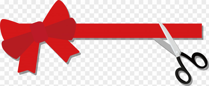 Red Ribbon Cutting Opening Ceremony Clip Art PNG