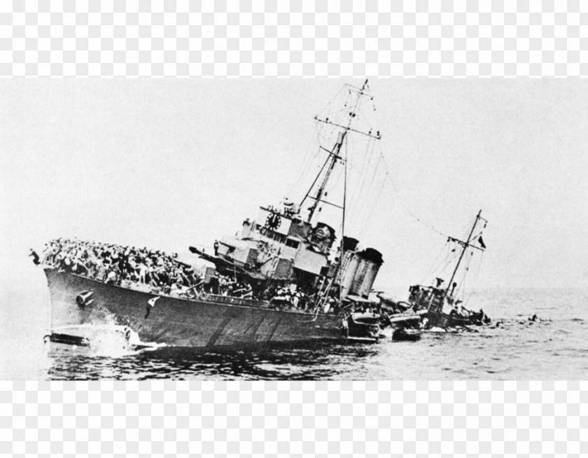 Sunken Ship Dunkirk Evacuation Battle Of United States Second World War PNG