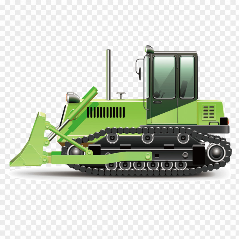 Vector Bulldozers Forklifts Euclidean Architectural Engineering Icon PNG