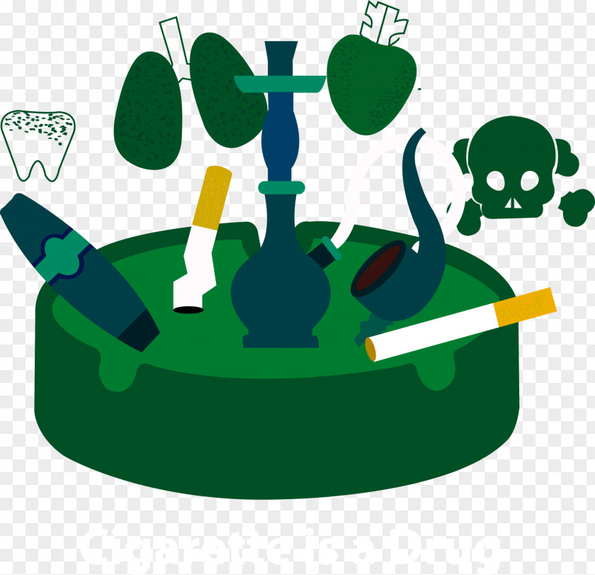 Horror Cigarette Vector Smoking Illustration PNG