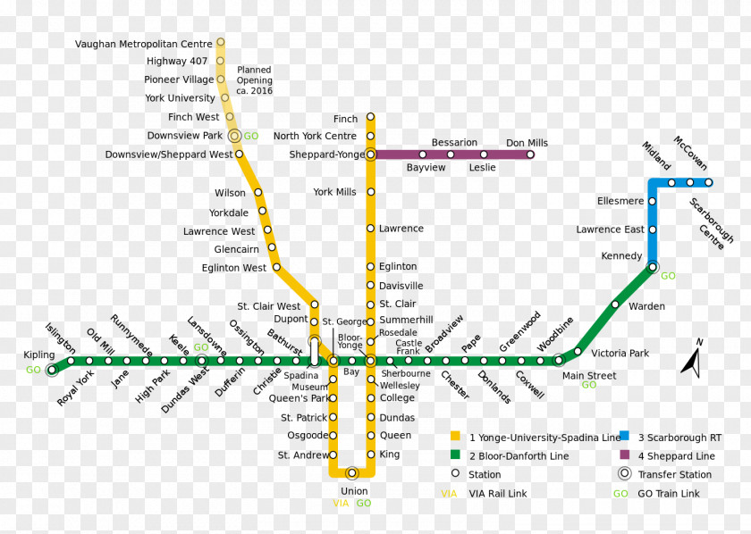 Map Toronto Subway Renting Rapid Transit PNG