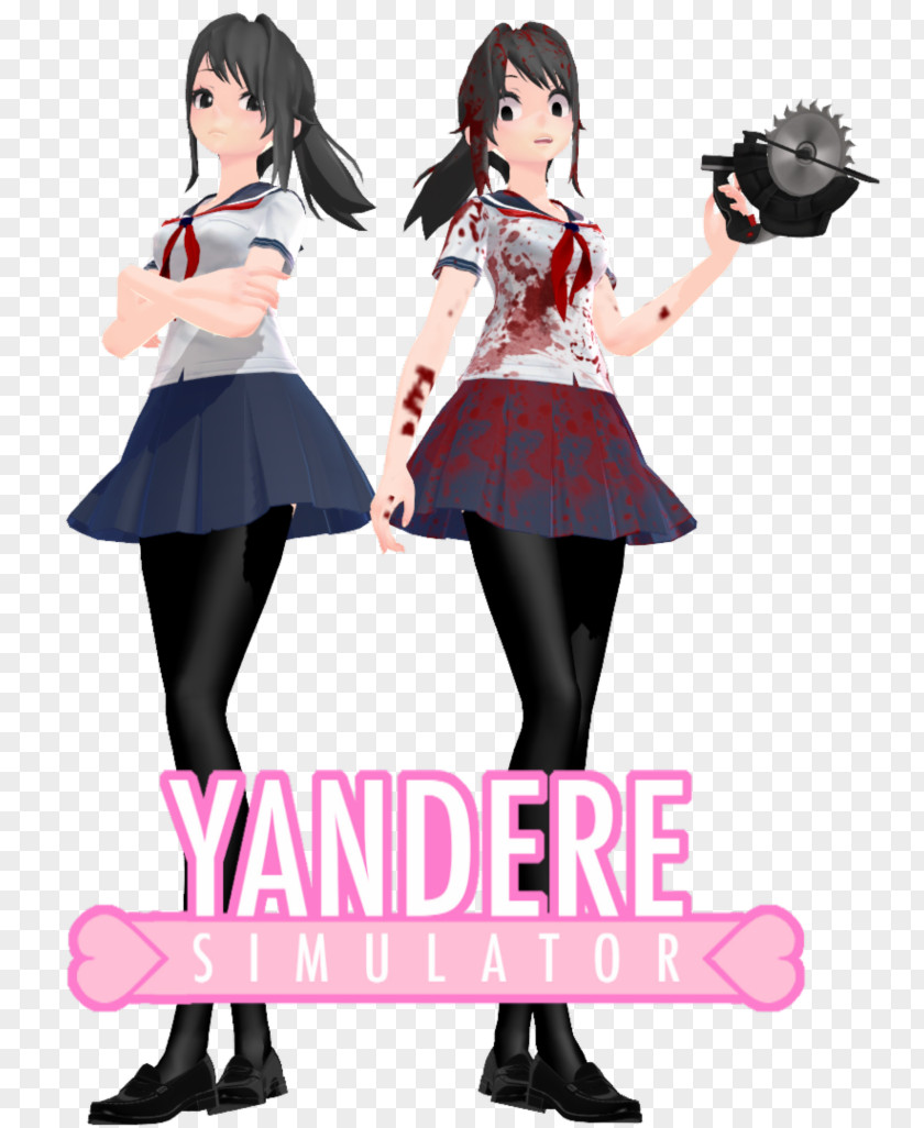 Mmd Yandere Simulator Yuno Gasai MikuMikuDance Kotonoha Katsura PNG