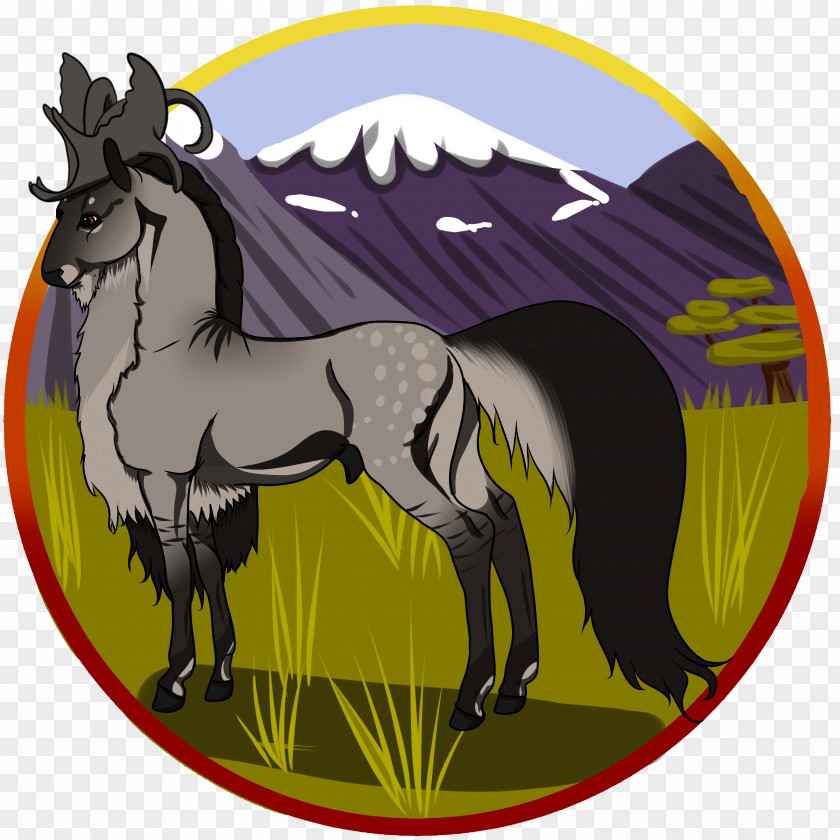 Mustang Stallion Halter Cartoon PNG