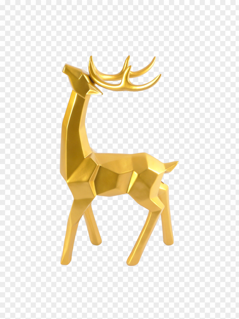 Raindeer Reindeer Antler Bison Figurine PNG