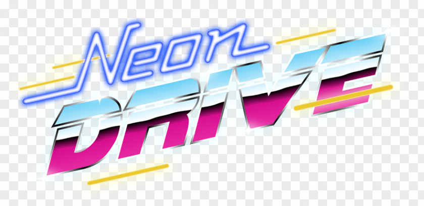 80s Arcade Games Neon Drive 1980s Logo Game Font PNG