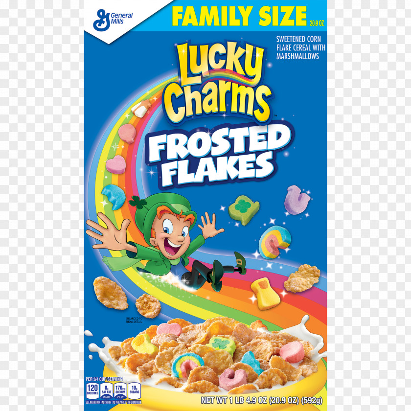 Breakfast Frosted Flakes Cereal Corn Frosting & Icing General Mills Lucky Charm PNG