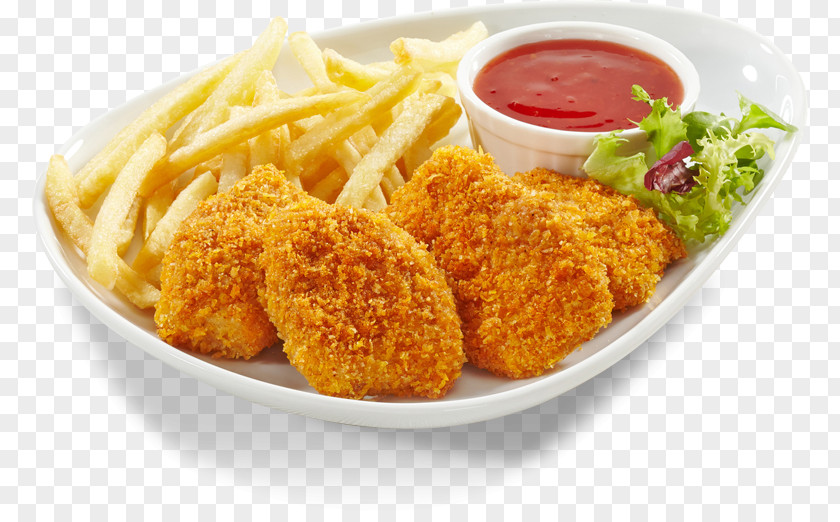 Chicken Nugget Take-out Pizza French Fries PNG