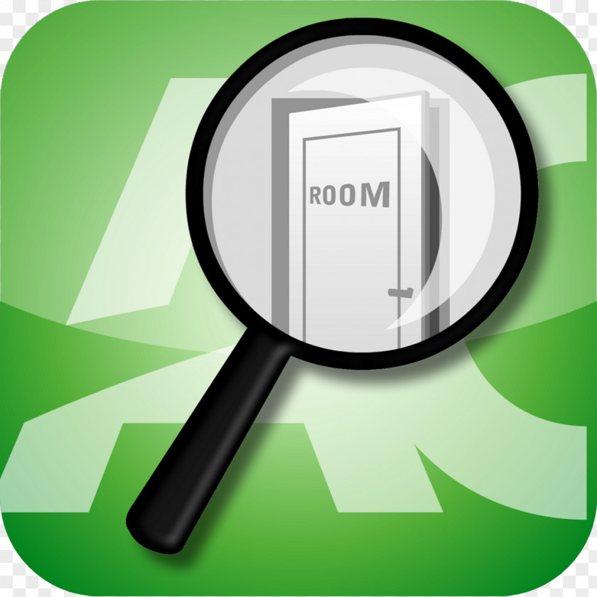 Finder Properties Magnifying Glass Trademark Green PNG