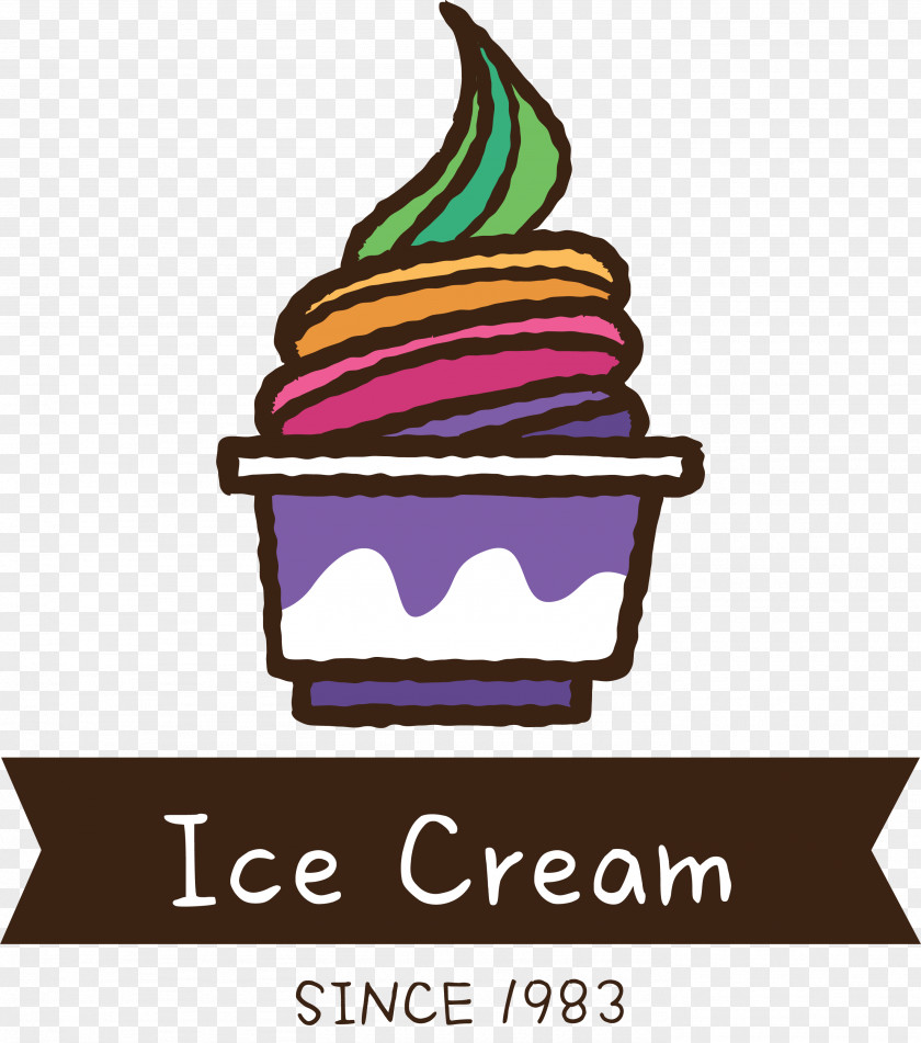 Ice Cream Vector Graphics Logo Image Design PNG