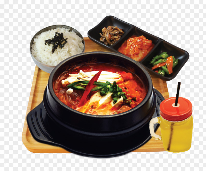 Menu Sundubu-jjigae Kimchi-jjigae Tteok-bokki Korean Cuisine Vegetarian PNG