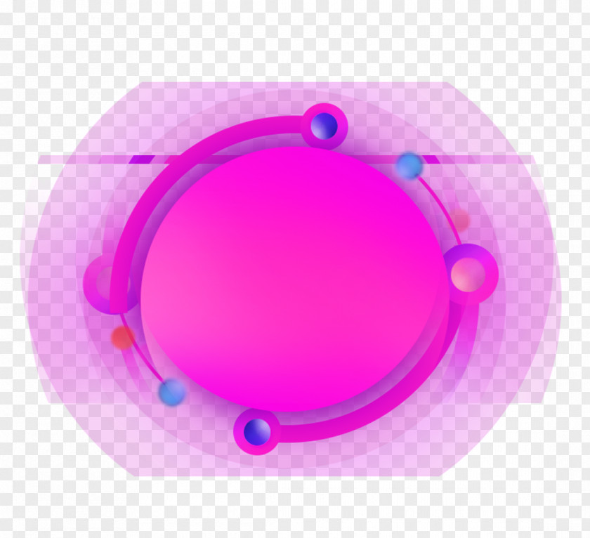Colorful Decorative Circle Pattern PNG