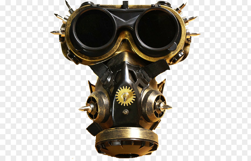 Gas Mask Costume Goggles Steampunk PNG