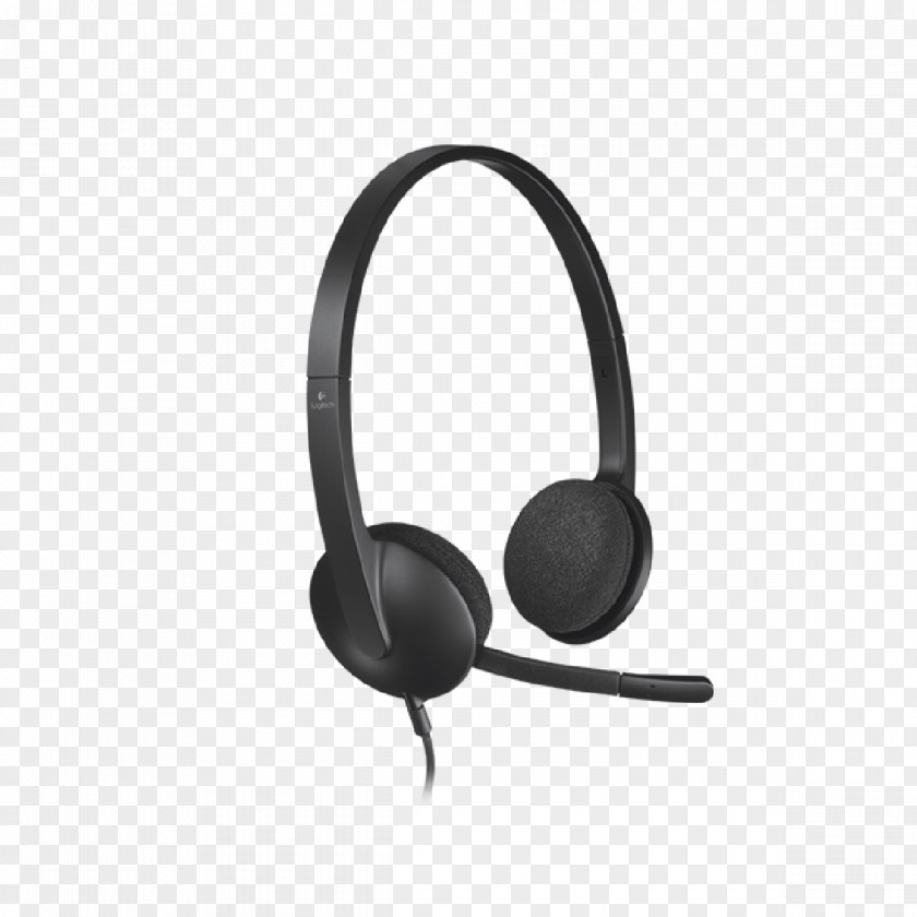 Headphones Digital Audio Microphone Plug And Play Logitech PNG
