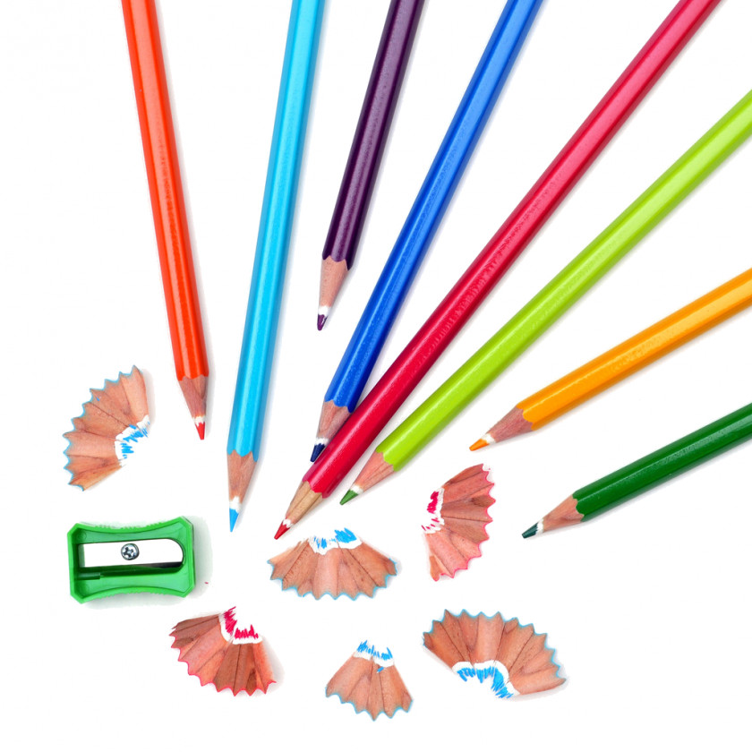 School Colored Pencil Supplies Sharpeners PNG
