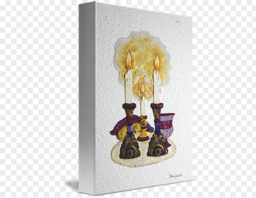 Shabbat Candles Figurine PNG