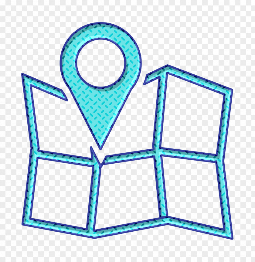 Turquoise Map Location Icon Maps And Flags Basic Application PNG