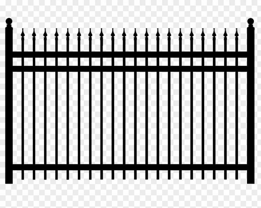 Aluminum Synthetic Fence Fencing Wrought Iron Gate PNG