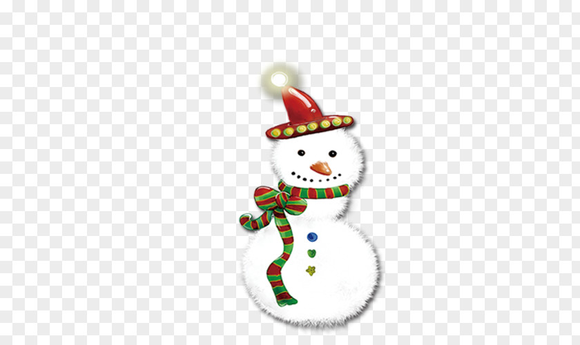 Snowman Santa Claus Christmas Ornament PNG