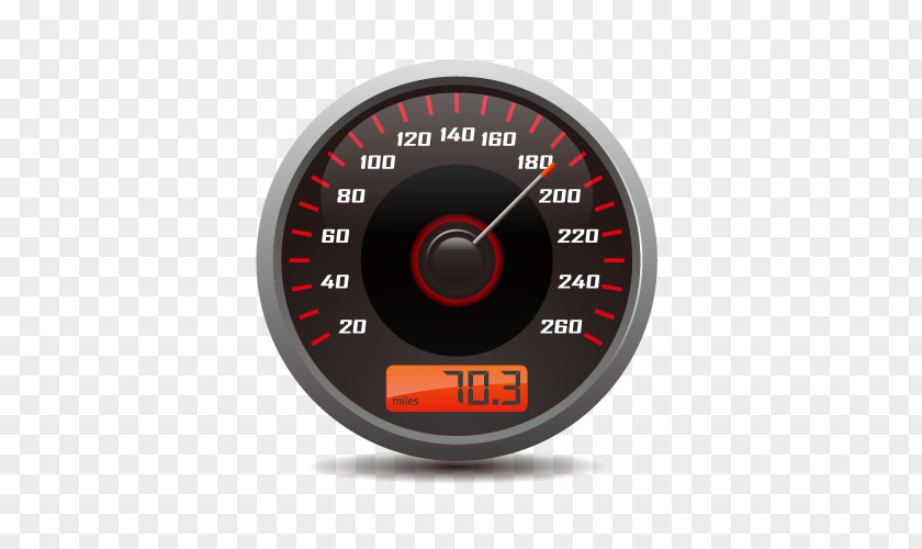 Vector Speed Dial Car Speedometer Download PNG