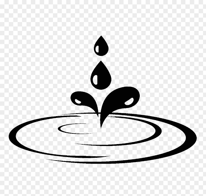 Water Puddle Drawing Sticker Black And White PNG