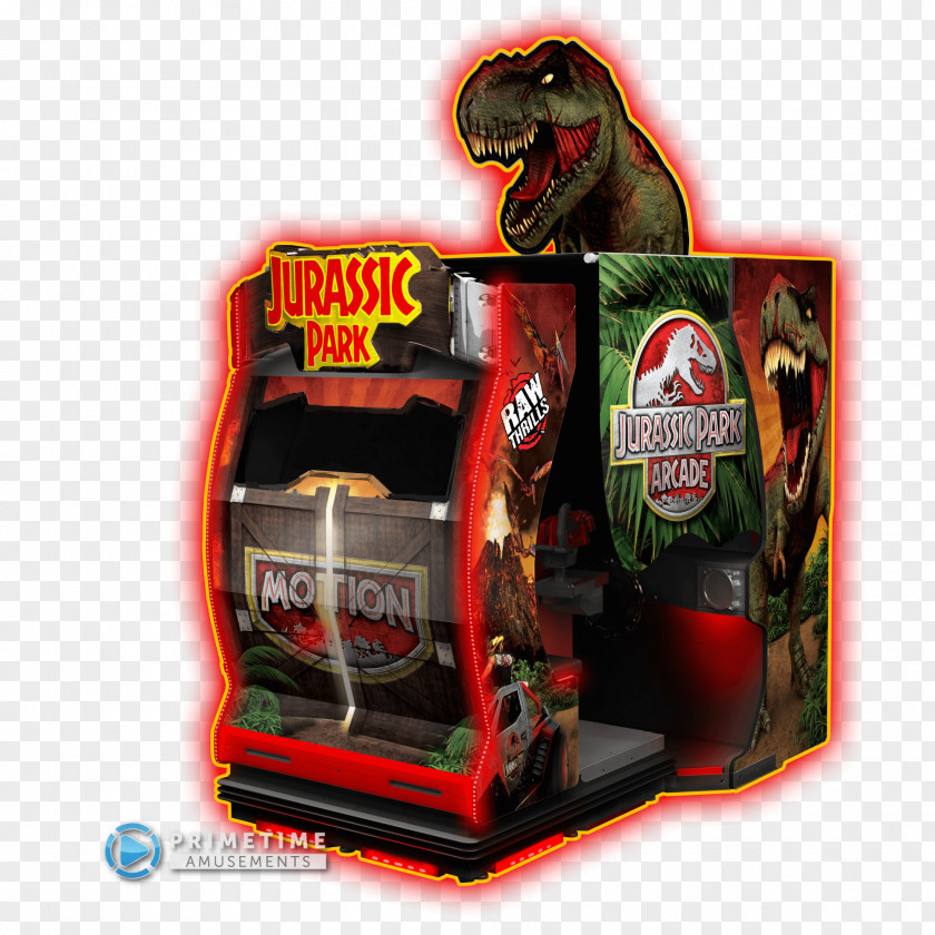 Corporate Flyer Jurassic Park Arcade Game Video Raw Thrills PNG