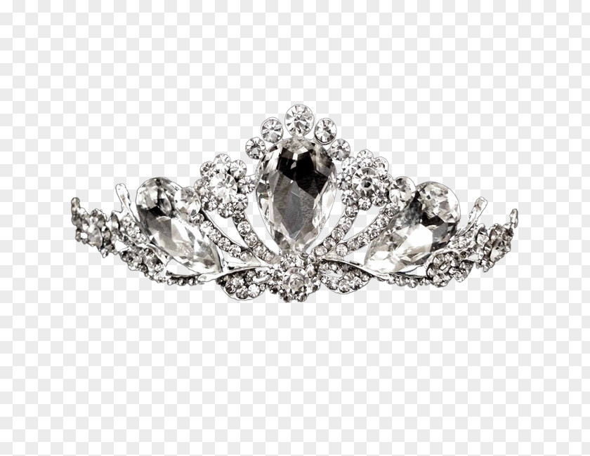 Diamond Crown Headdress Ring Brooch Body Piercing Jewellery PNG