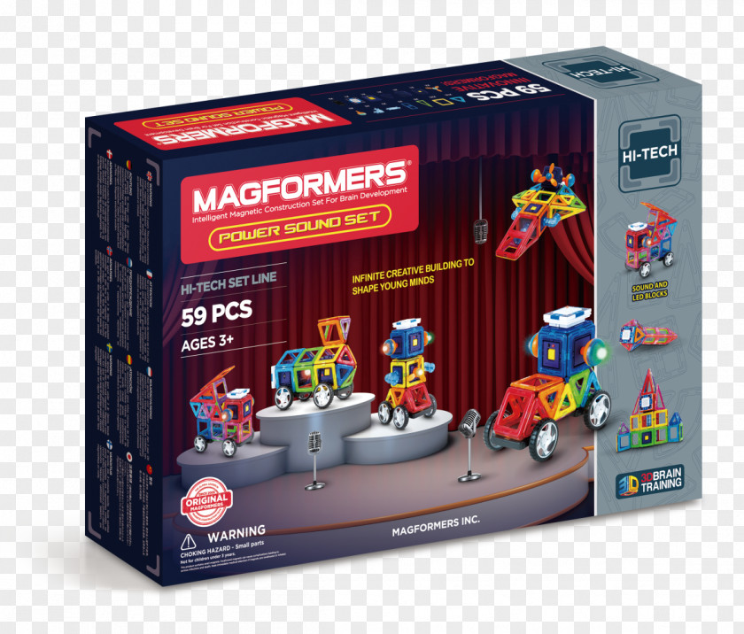 Toy Magformers 63076 Magnetic Building Construction Set Amazon.com Vehicle Line PNG