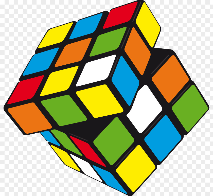 Vector Cube Rubiks Puzzle Clip Art PNG