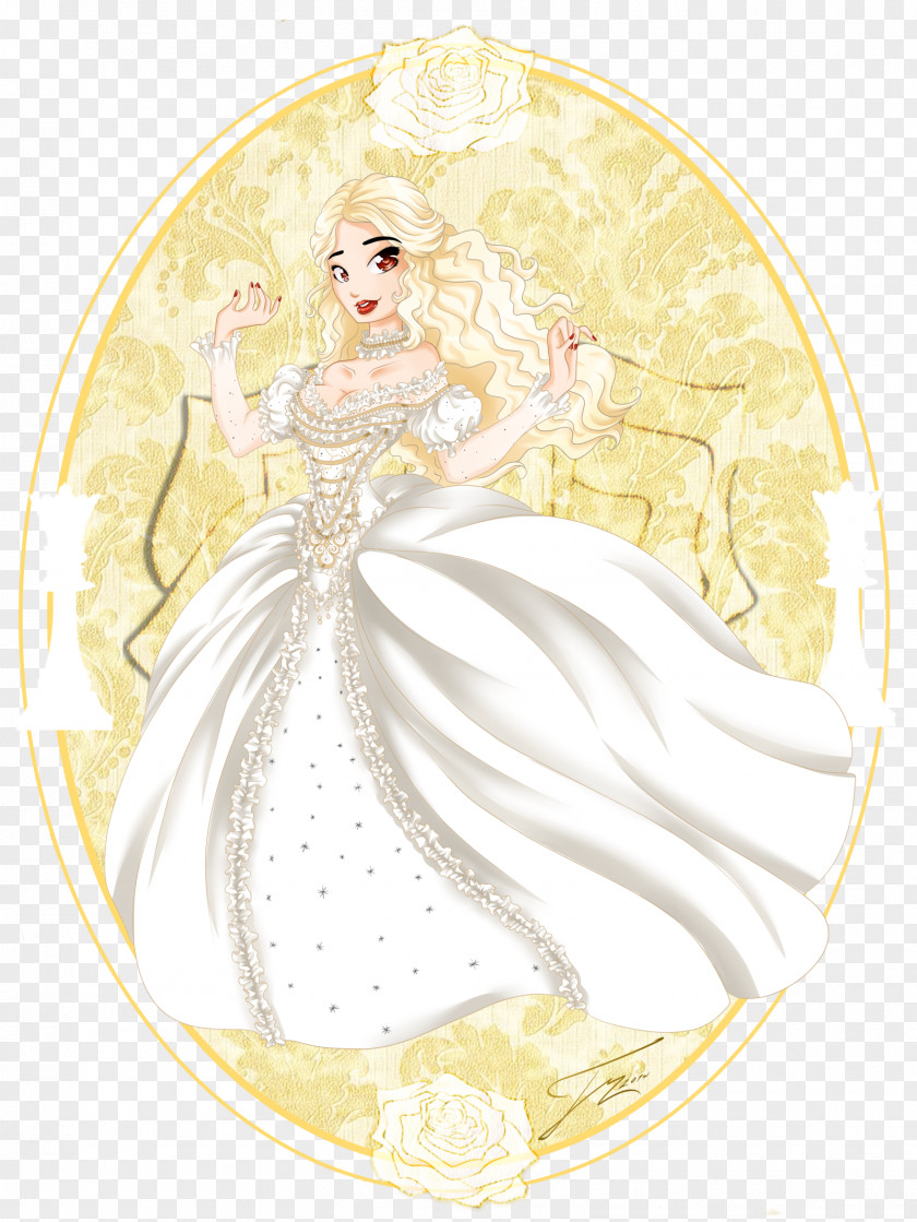 White Queen Costume Design Gown Legendary Creature PNG