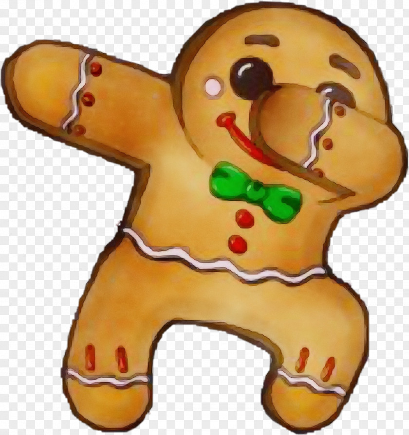 Cartoon Yellow Gingerbread PNG
