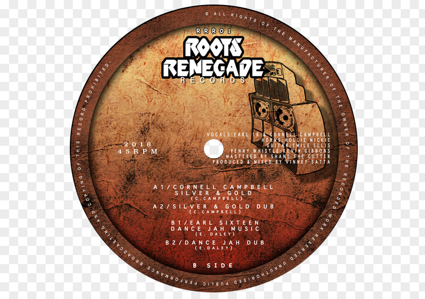 Fort Campbell Rrr01 Roots Renegade Records Reggae Phonograph Record PNG