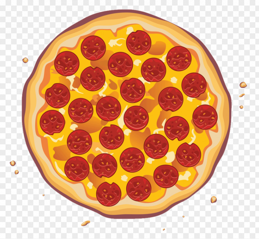 Pizza Margherita Salami PNG