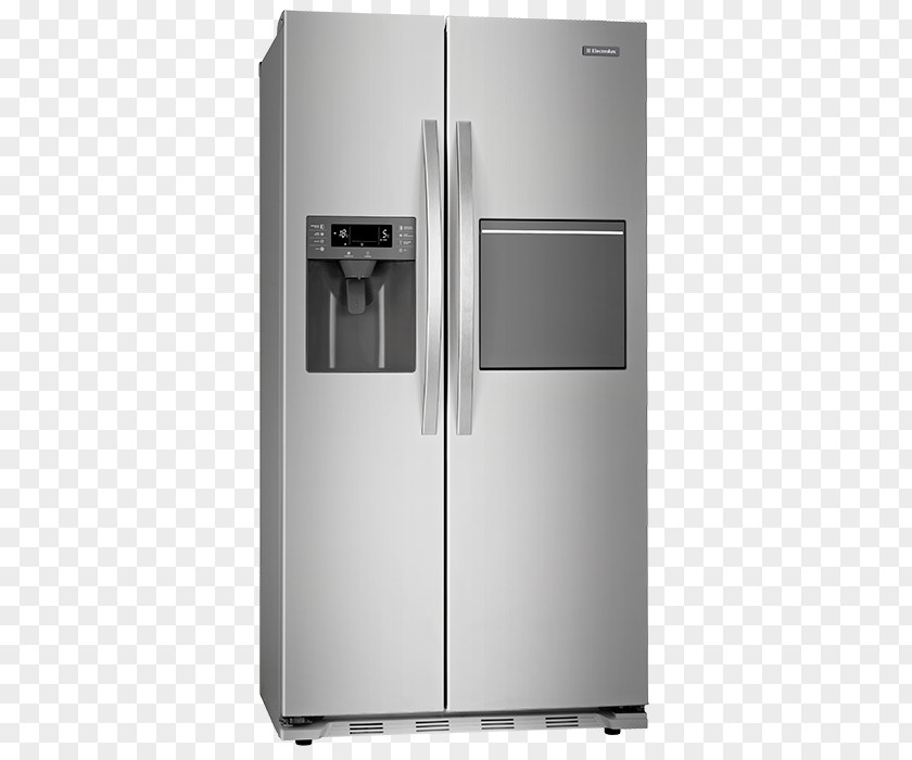 Refrigerator Stainless Steel Electrolux Ice Makers PNG