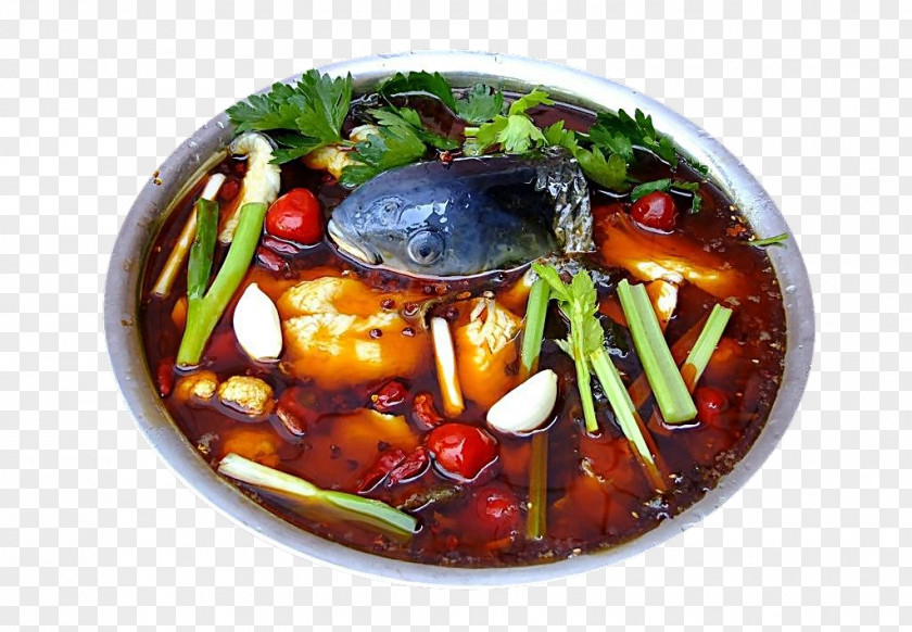 Spicy Fish Chongqing Hot Pot Bouillabaisse Mala Sauce PNG
