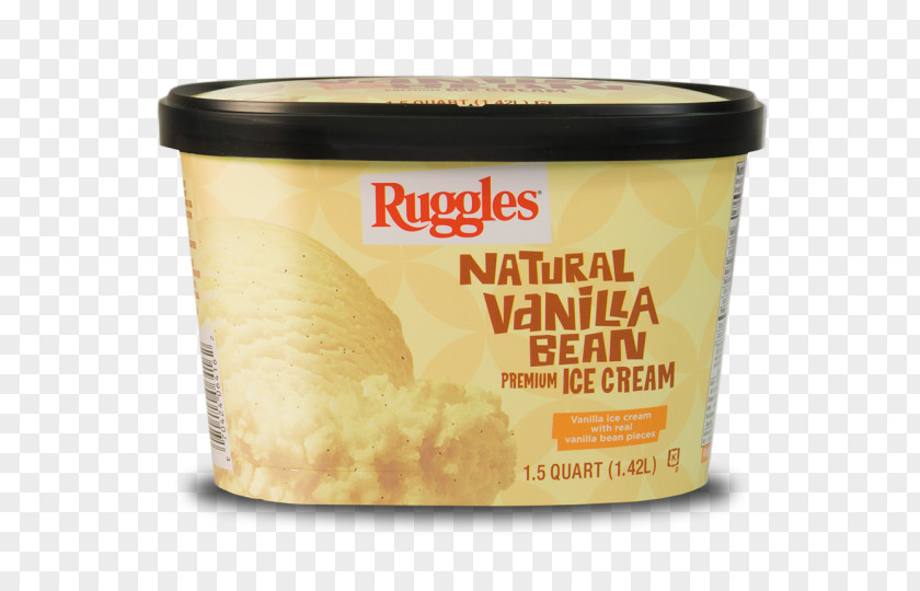 Vanilla Bean Ice Cream Flavor Dish PNG