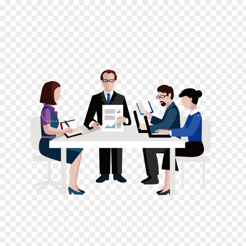 Business Meeting Computer File PNG