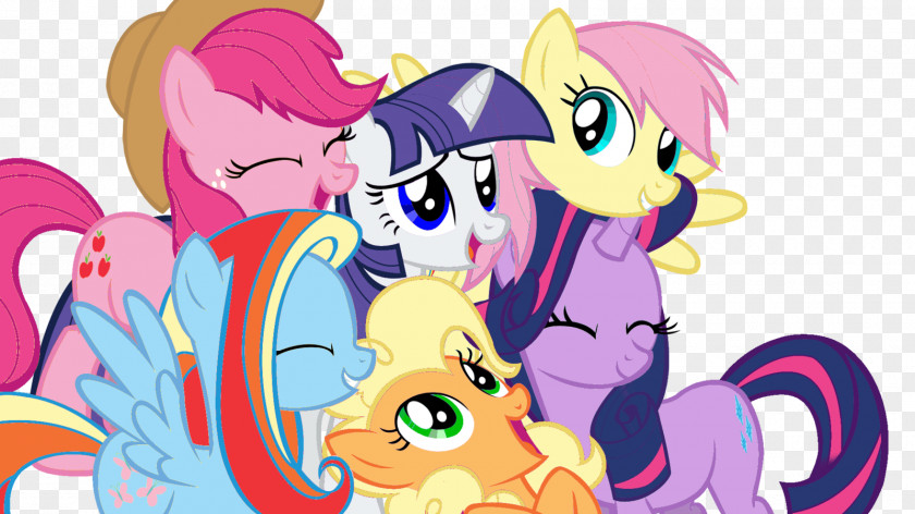 Colored Mane Pony Pinkie Pie Applejack Rainbow Dash Rarity PNG