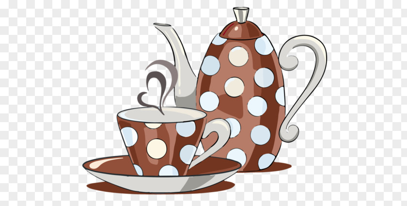 Coffee Cup Teapot Saucer Ceramic PNG