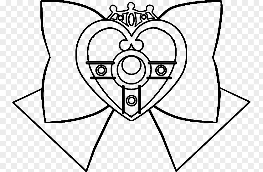 Cosmic Line Art Black And White Sailor Moon Drawing PNG