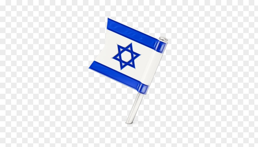 Flag Cobalt Blue Of Israel Text PNG