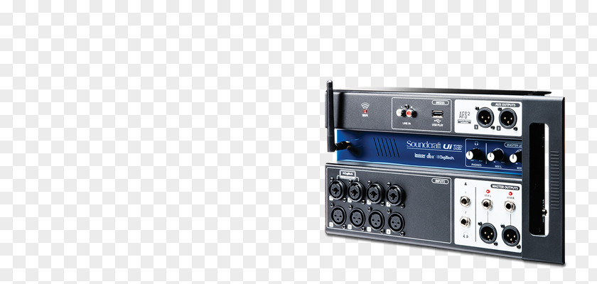 Mixing Console Soundcraft Ui16 Audio Mixers Digital Ui12 PNG