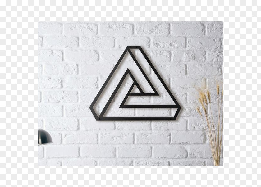 Penrose Triangle EOS.IO Wall Airdrop Art Poster PNG