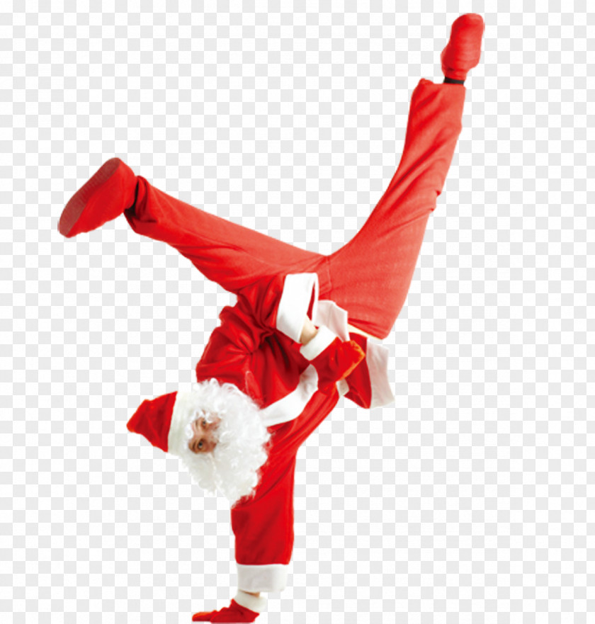 Santa Claus Creative Street Dance Breakdancing Studio PNG