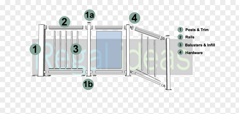 Balcony Fence Buick Regal Hylla Handrail Guard Rail Deck PNG